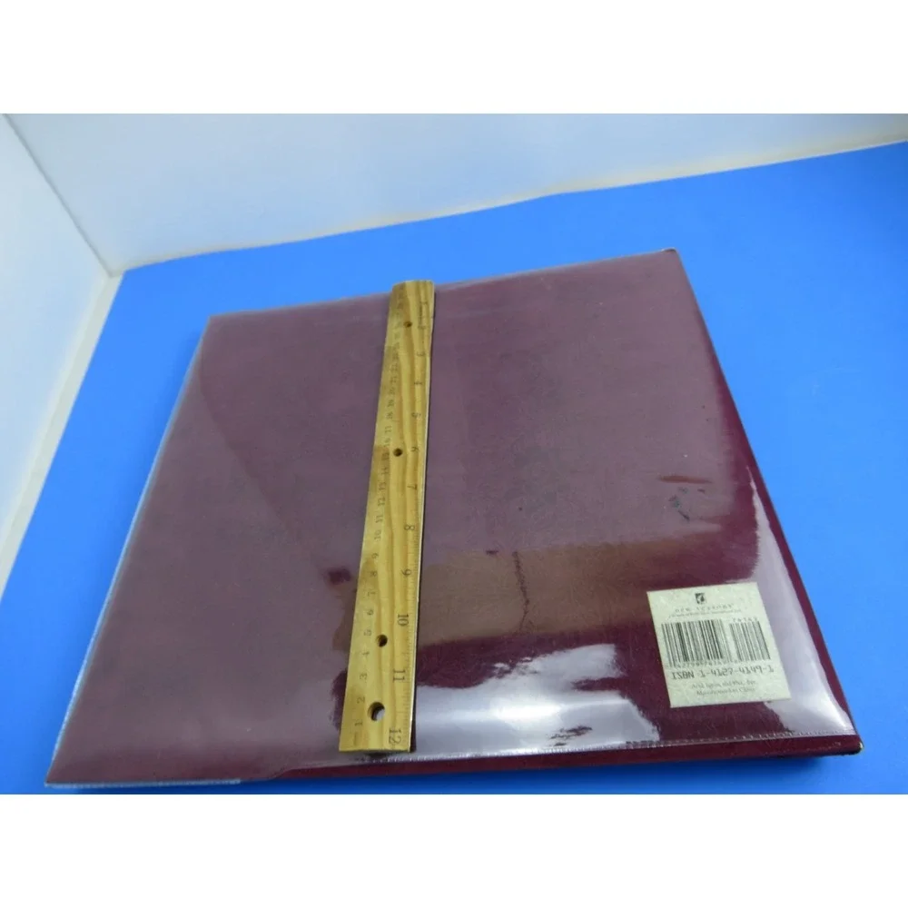 New Seasons Memories Scrapbook Album Shadowbox Cover Burgundy 12x12 74149